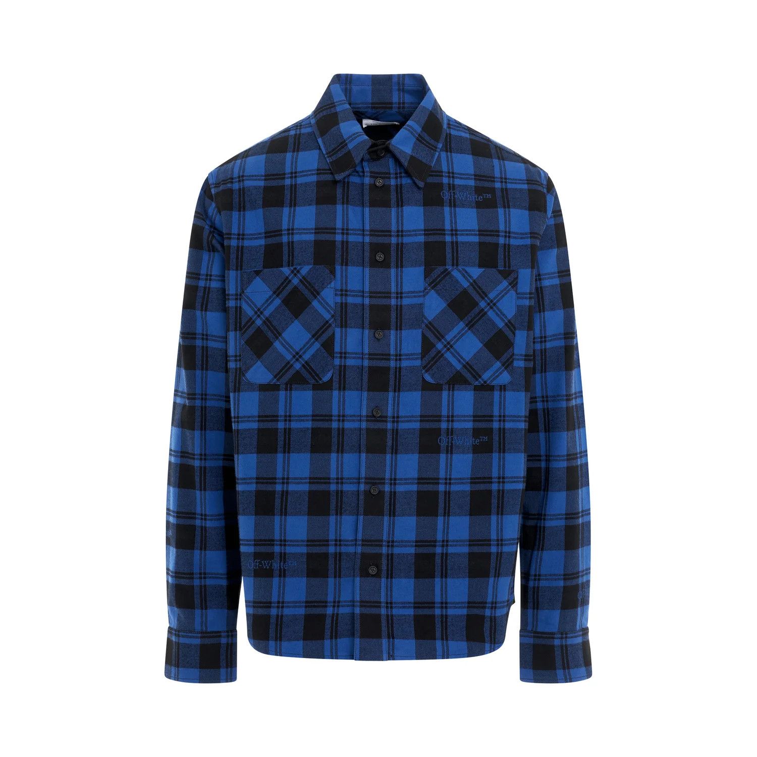 Off-White o1mris0824 Shirt in Black & Blue Size US S / EU 44-46 / 1 - 1 Thumbnail