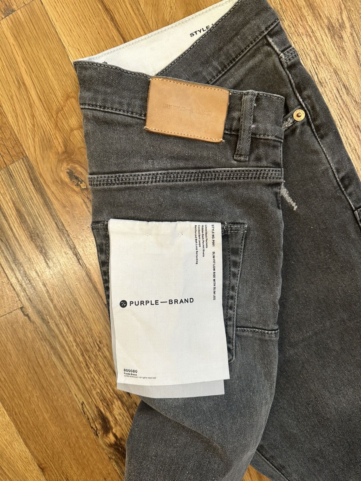 Purple Brand Purple Brand Knee Hole Gray Denim Jeans Size 30 Size US 30 / EU 46 - 4 Thumbnail