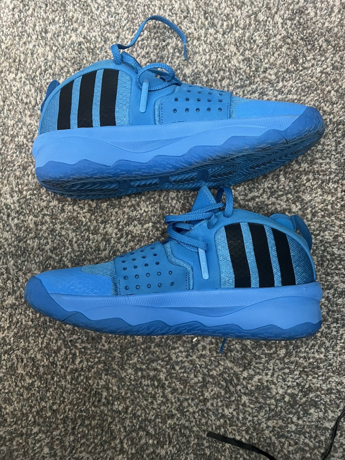 Adidas Dame 8 Extply Pe Blue Size US 11.5 / EU 44-45 - 3 Thumbnail