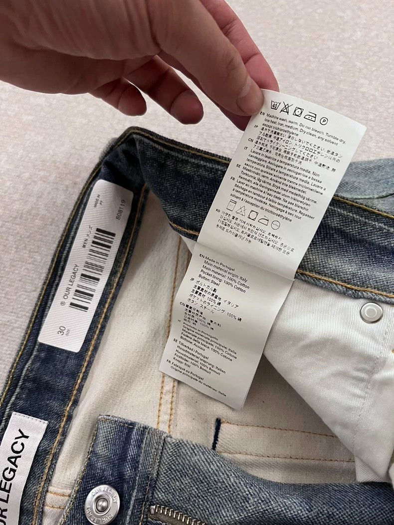Our Legacy Our LegacyJeans Transfer printing process Size US 30 / EU 46 - 4 Thumbnail