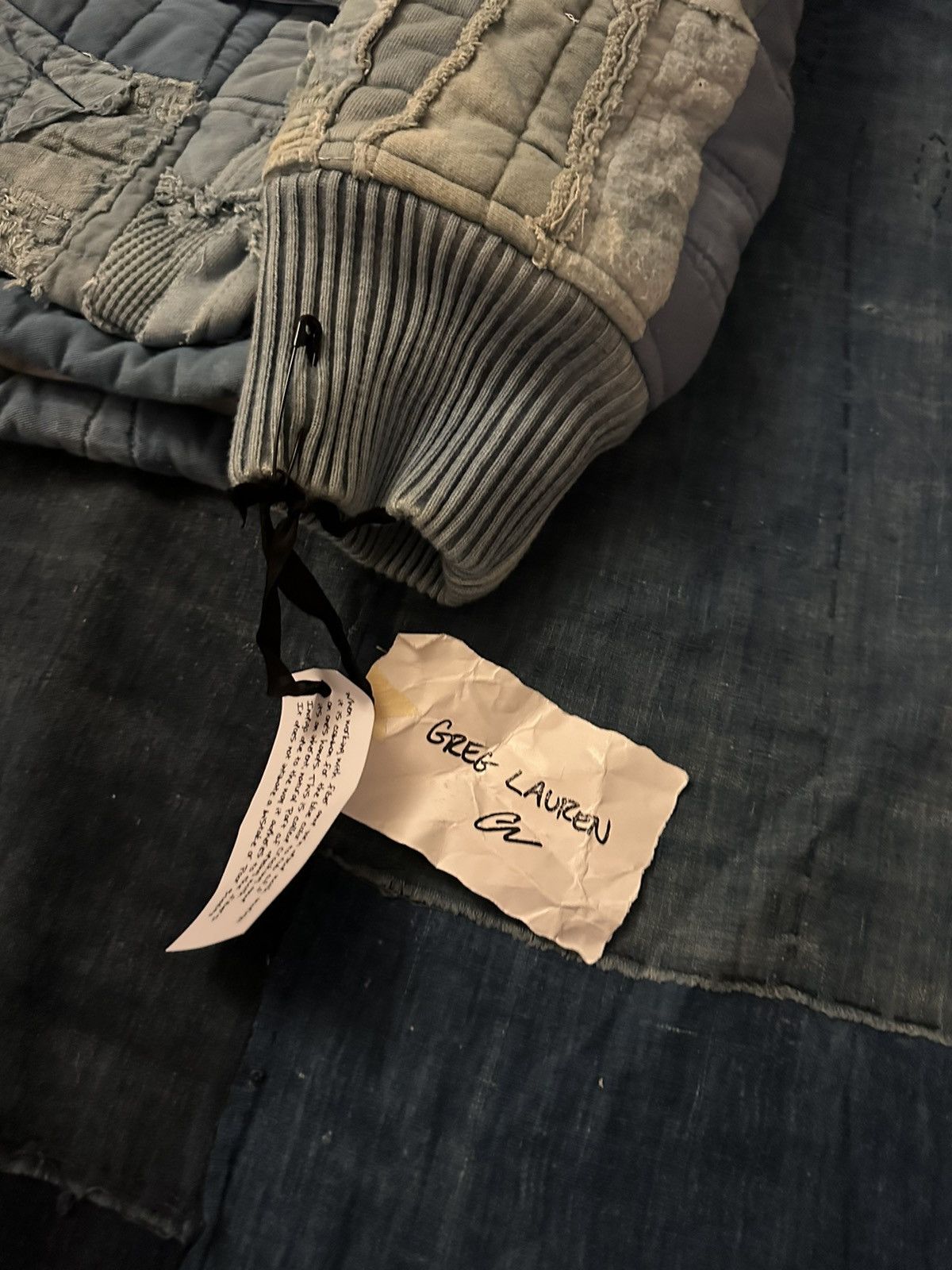 Greg Lauren $2,875 Indigo Scrapwork Retro Puffy - Size 4 Size US XL / EU 56 / 4 - 3 Thumbnail
