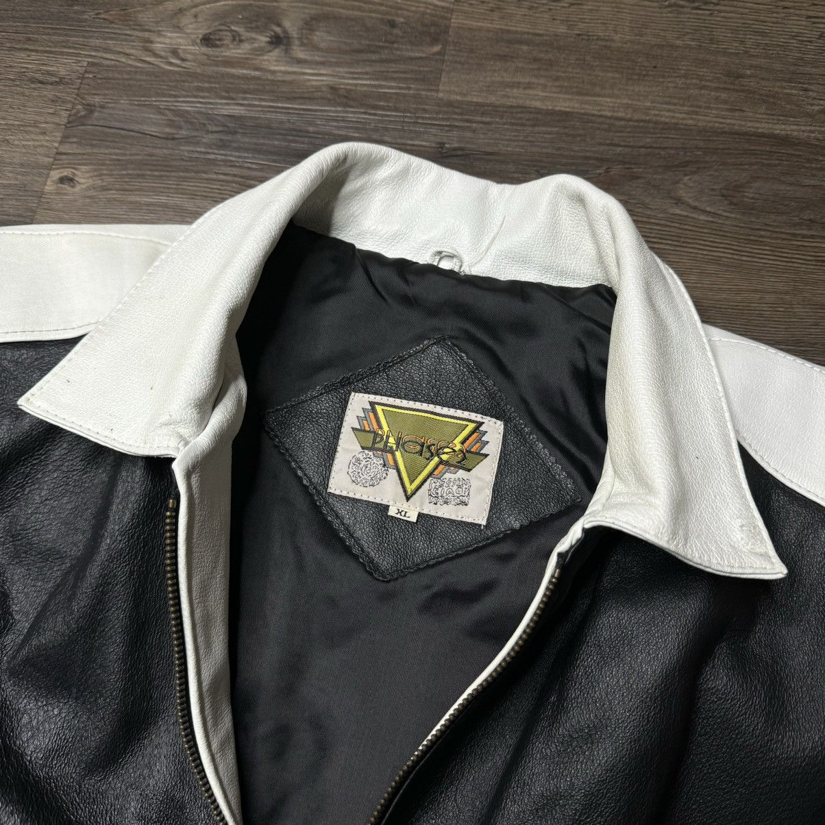 Vintage VINTAGE 90’s USA LEATHER JACKET PHASE 2 Size US XL / EU 56 / 4 - 2 Thumbnail