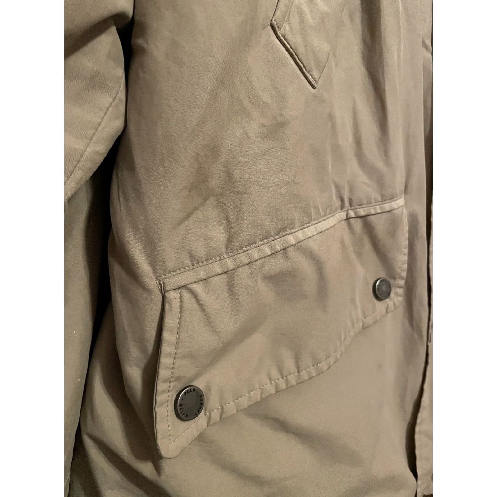 Polo Ralph Lauren VTG Polo Ralph Lauren Mens Jacket Hooded Full Zip Khaki Beige L Size US L / EU 52-54 / 3 - 5 Thumbnail