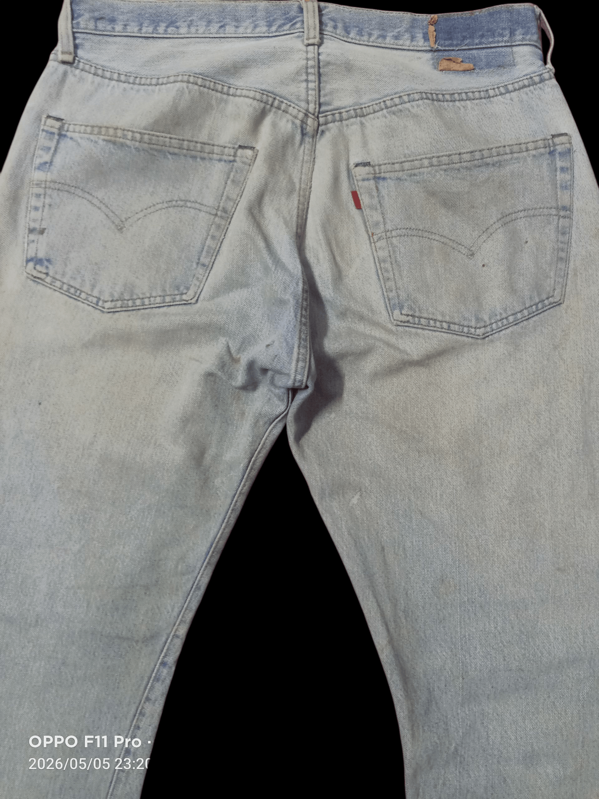 Levi's Vintage Clothing 💥 Levi's Vintage 501 70s Stamp Button 558 Distressdenim 💥 Size US 34 / EU 50 - 1 Thumbnail