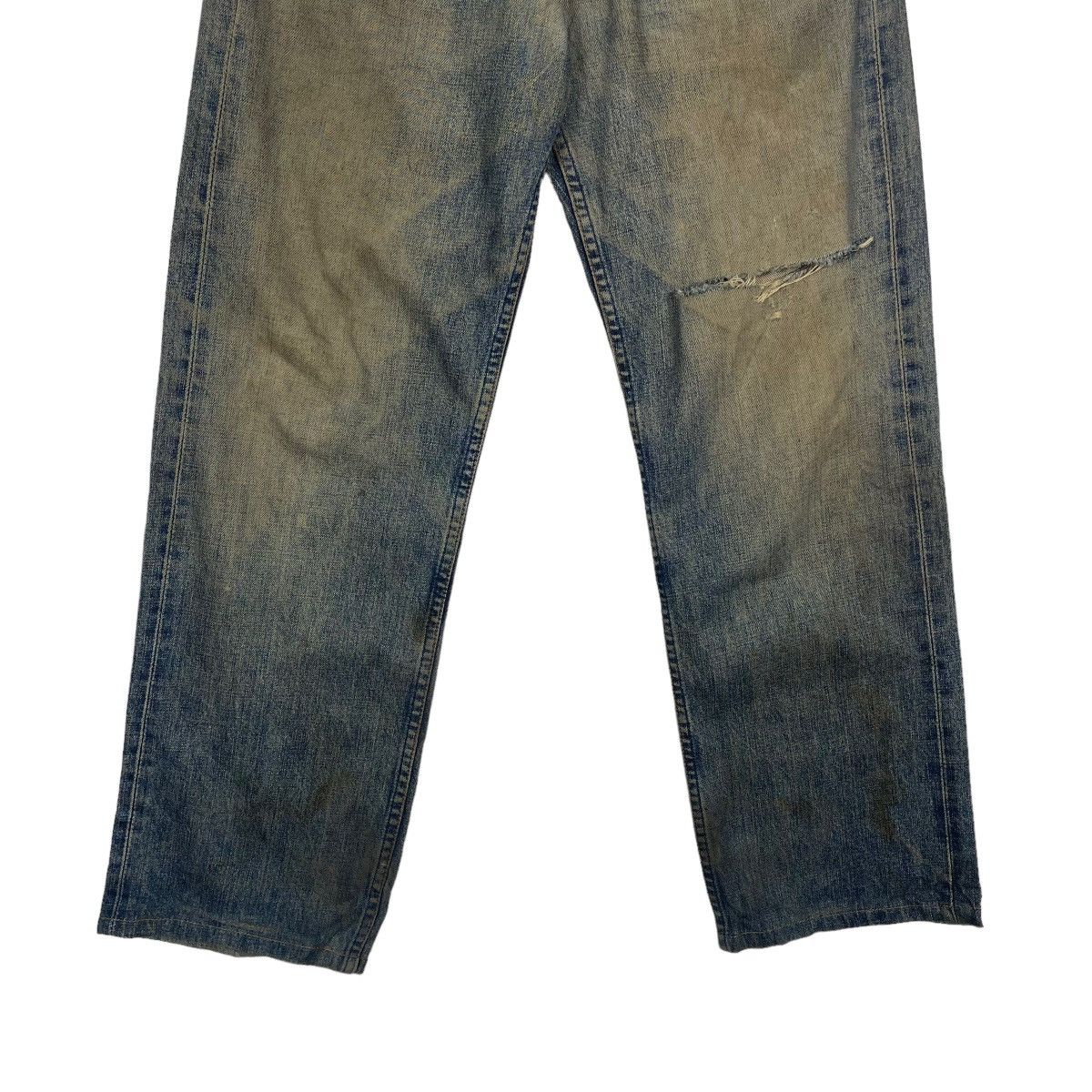 Levi's Vintage Levis 503 Selvedge Rusty Ripped Denim Jeans Size US 32 / EU 48 - 4 Thumbnail
