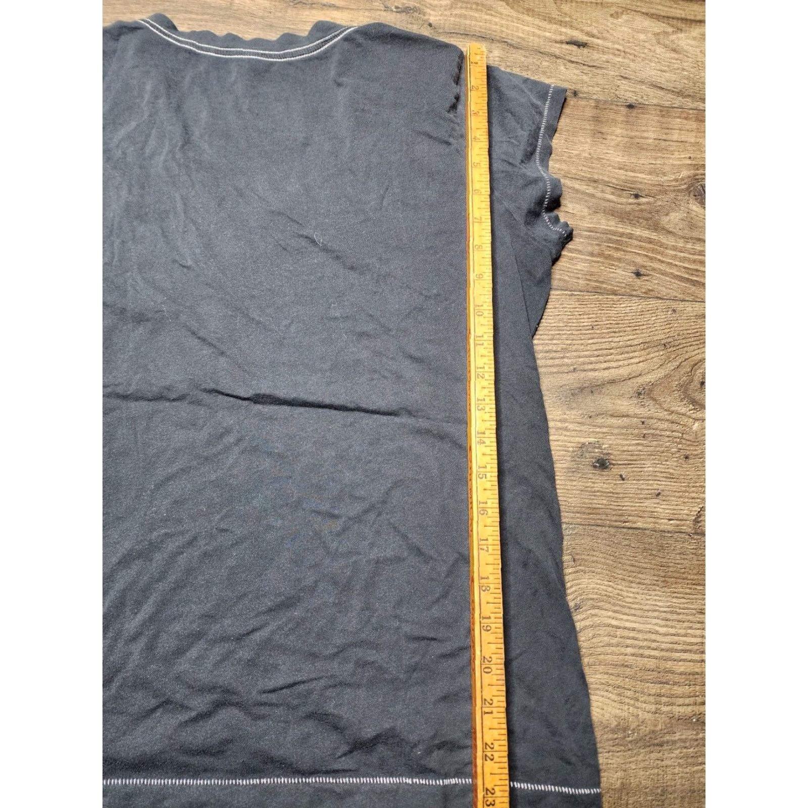 Gap Gap Black Rock Festival T Shirt Distressed Womens L V Neck Short Sleeve Cotton Size L / US 10 / IT 46 - 6 Thumbnail