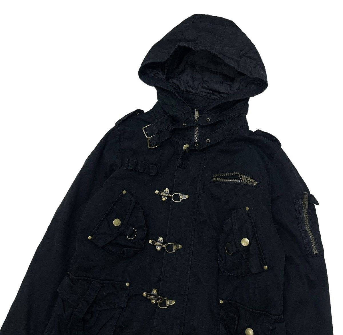 14th Addiction × Le Grande Bleu (L.G.B.) × Mari's Rock 💥Japanese Brand Rote Rose Metal Buckle Jacket Size US M / EU 48-50 / 2 - 4 Thumbnail
