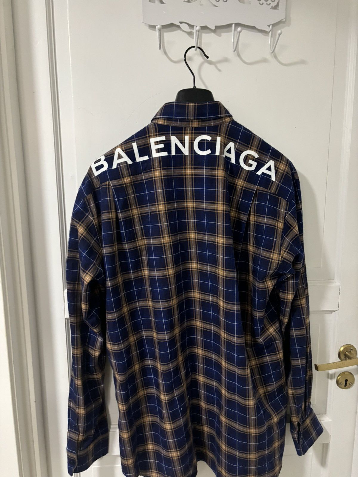 Balenciaga Balenciaga back logo flannel Size US L / EU 52-54 / 3 - 5 Thumbnail