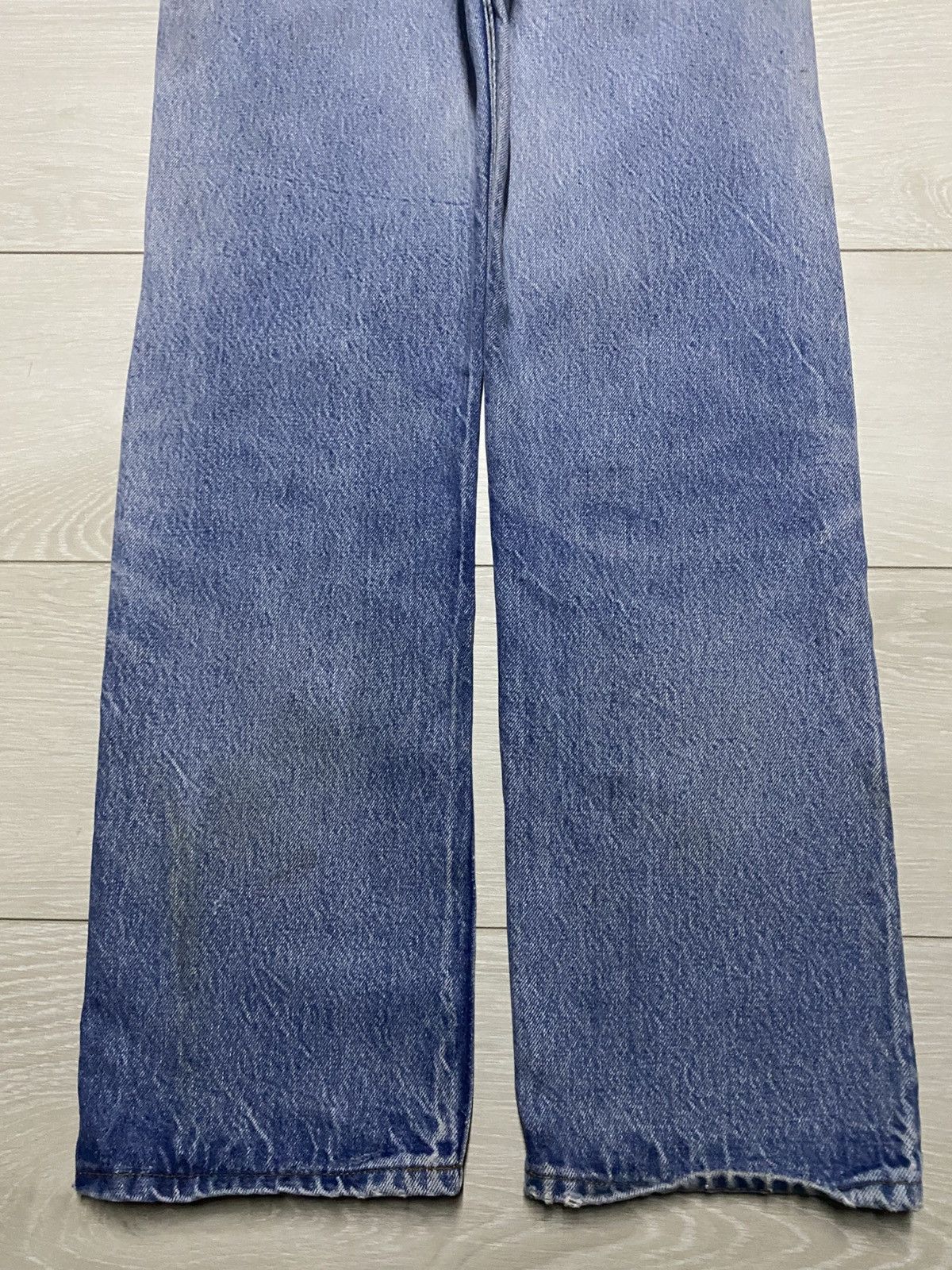 Levi's Vintage Levis 501 70s Faded Wash Repair Distressed Jeans Size US 29 - 6 Thumbnail