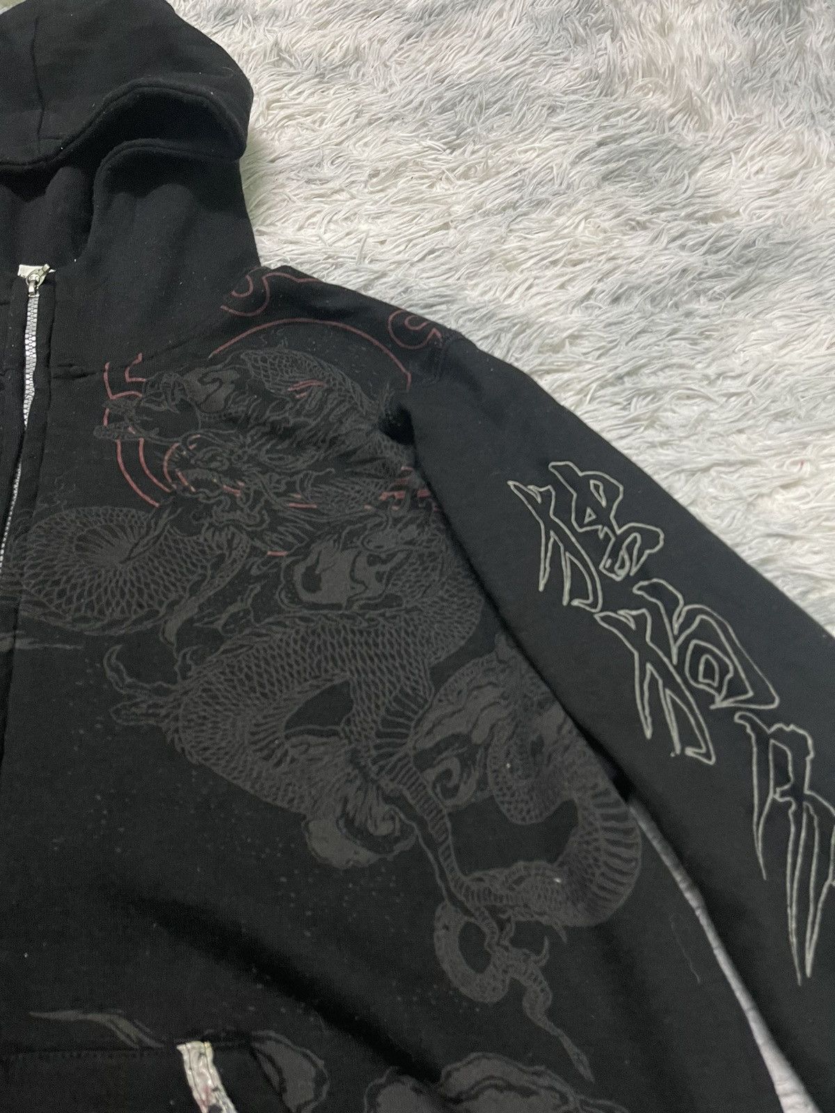 Dogtown 2000s DOG TOWN BLACK DRAGON HOODIE JACKET RARE DESIGN Size US XL / EU 56 / 4 - 9 Thumbnail