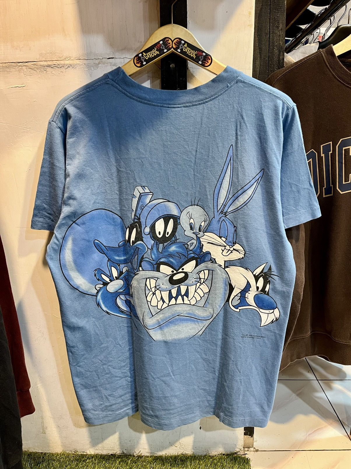 Changes × Vintage × Warner Bros VIBTAGE T SHIRT LOONEY TUNES 1995 Size US L / EU 52-54 / 3 - 1 Thumbnail
