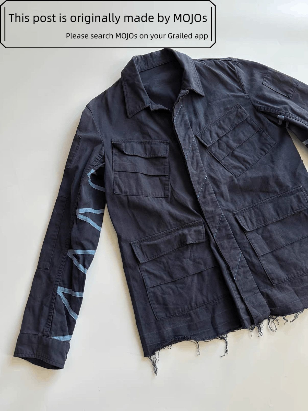 Undercover Sz 3 Undercover Distressed Military Jacket mojos18021121 Size US L / EU 52-54 / 3 - 1 Thumbnail