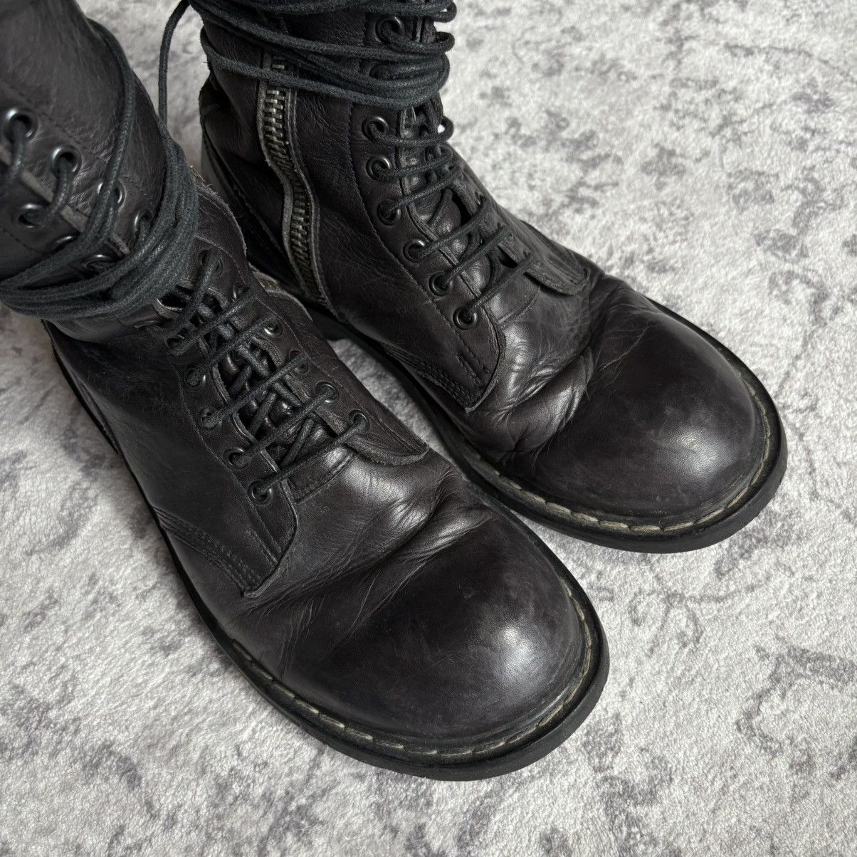 Rick Owens Rick Owens 2000s Crepe Sole Combat Boots | Size 40 Size US 8.5 / EU 41-42 - 3 Thumbnail