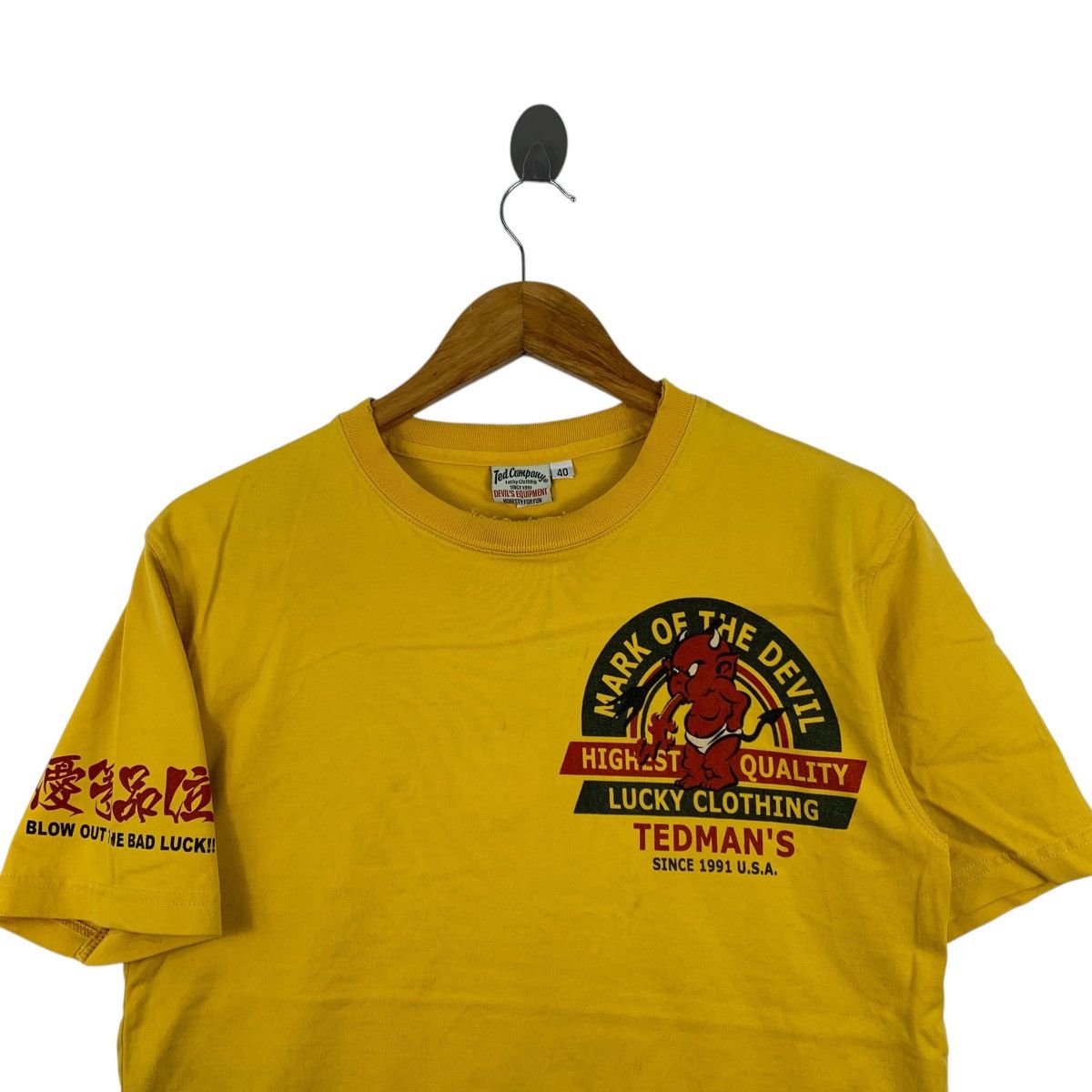 Japanese Brand × Tedman TEDMAN Ted Company RED DEVIL M.C. Japanese Brand Logo Shirt Size US S / EU 44-46 / 1 - 3 Thumbnail