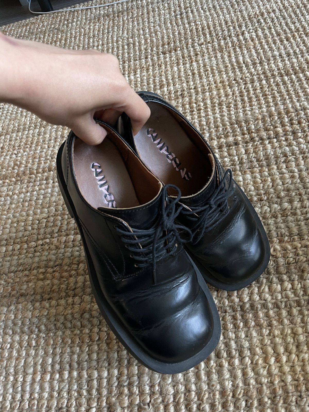 CamperLab Camperlab MIL 1978 Black leather loafer Size US 6 / EU 39 - 2 Thumbnail