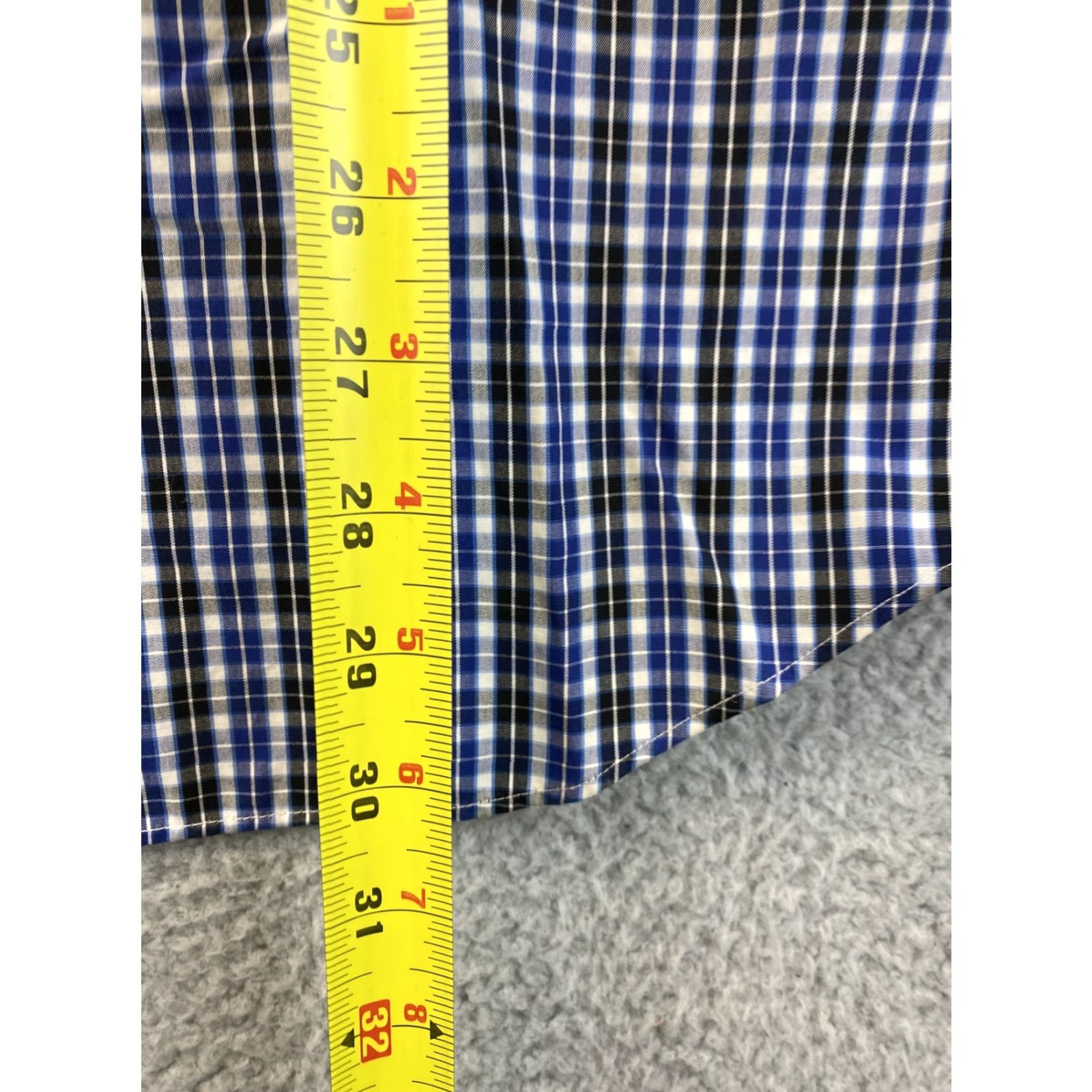 Banana Republic BANANA REPUBLIC Men’s Button Up Long Sleeve Plaid Dress Shirt L / 81-30 Size 42R - 7 Thumbnail