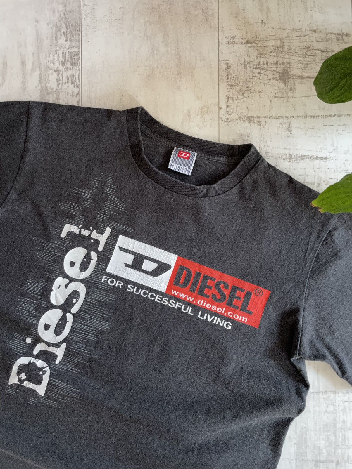 Diesel × Vintage Vintage Y2K Diesel T Shirt Big Logo Size US L / EU 52-54 / 3 - 3 Thumbnail