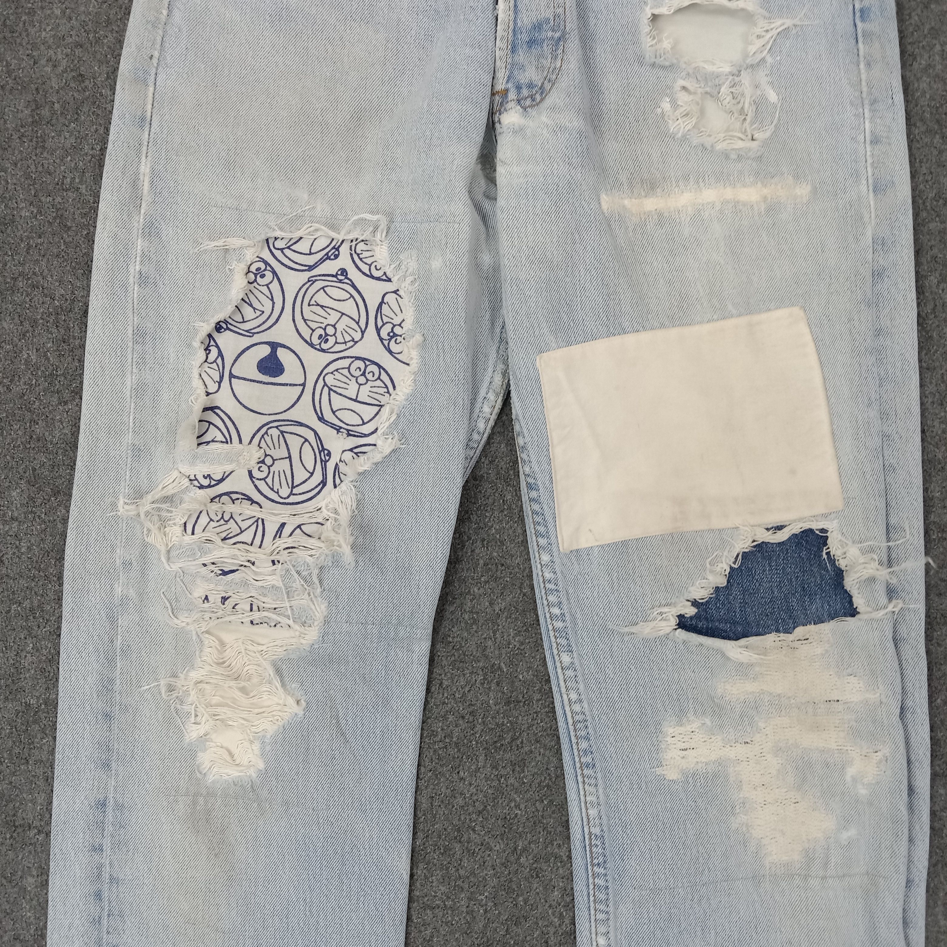 Levi's Levi Strauss & CO Distressed Style Patchwork Jeans C252N18 Size US 28 / EU 44 - 3 Thumbnail