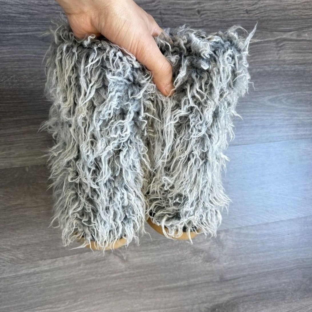 Japanese Brand × Moon Boot × Vintage 90s Vintage Modes Moon Boots Style Yeti Fur Boots Size US 6 / IT 36 - 5 Thumbnail
