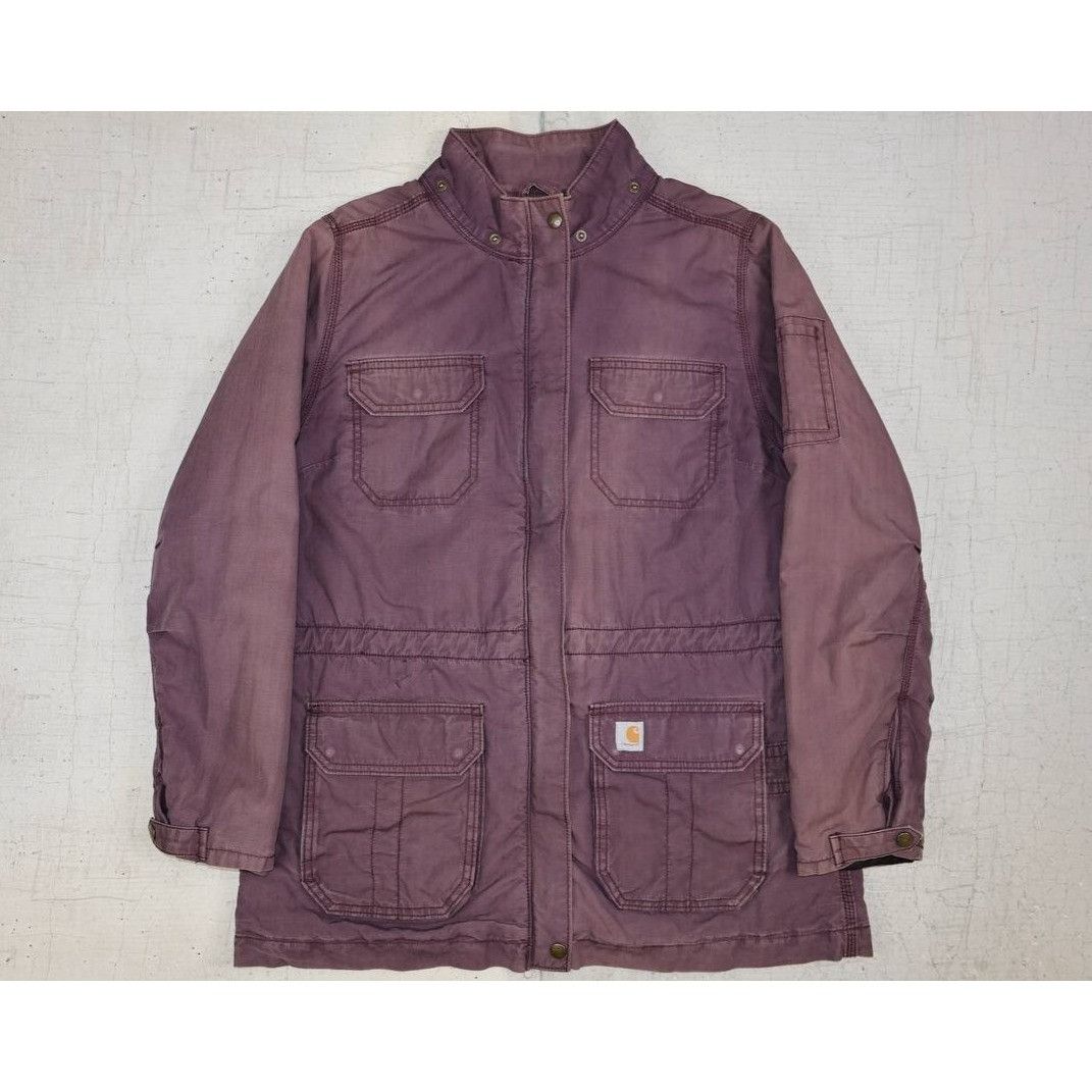 Carhartt Carhartt 101402 Youth L (12/14) Canvas Lined Jacket Wine Size US L / EU 52-54 / 3 - 14 Thumbnail