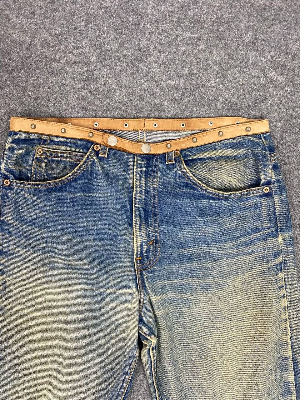 Levi's vintage levis orange tab custom leather g.guaglianone italy Size US 32 / EU 48 - 9 Thumbnail