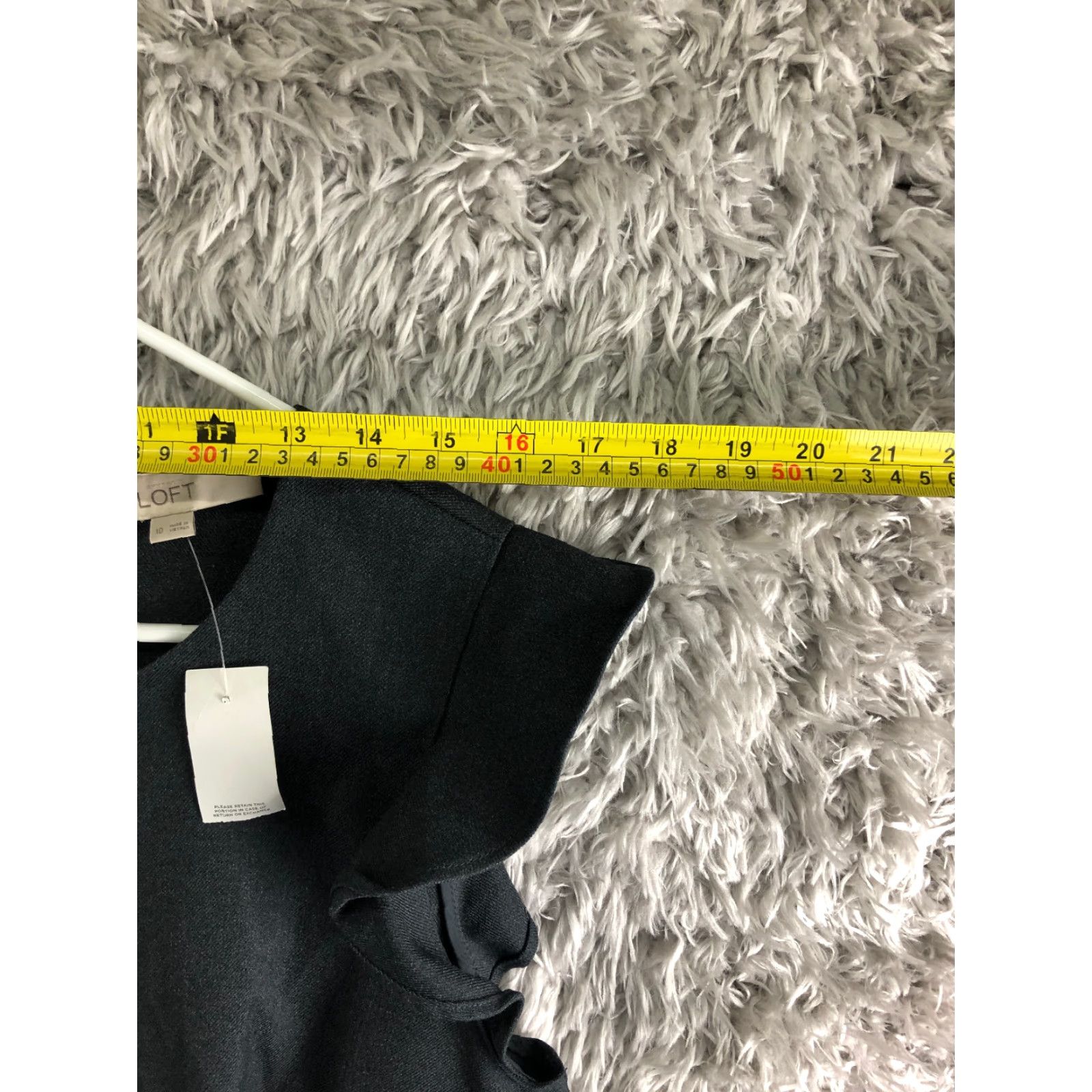 Loft VINTAGE? No LOFT Ann Taylor A Line Dress Gray Zip Closure Sleeveless Size 10 Women Dress Size L / US 10 / IT 46 - 3 Thumbnail