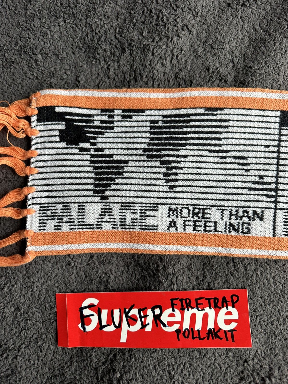Palace Palace Skateboards Feeling Scarf Orange Size ONE SIZE - 6 Thumbnail