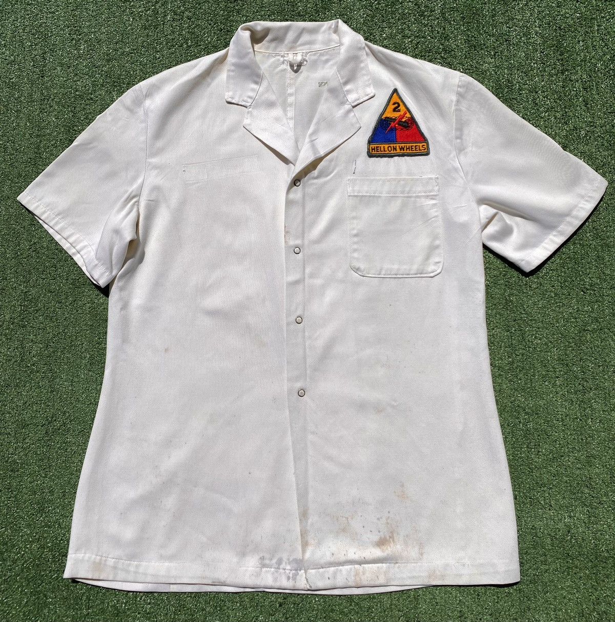 Other VTG 70’s Hell On Wheels Distressed Mechanic Snap Shirt Med Size US M / EU 48-50 / 2 - 1 Thumbnail