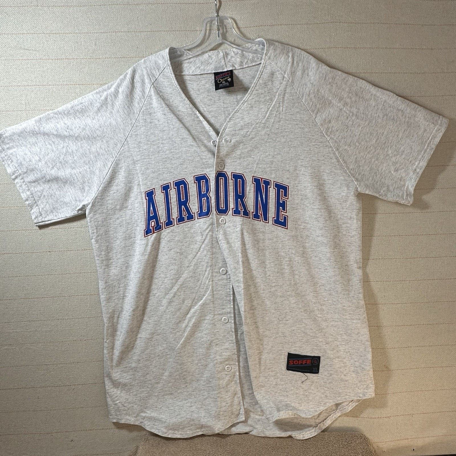 Vintage Vintage Soffe Choice Airborne Baseball style XL Tshirt Size US XL / EU 56 / 4 - 1 Thumbnail