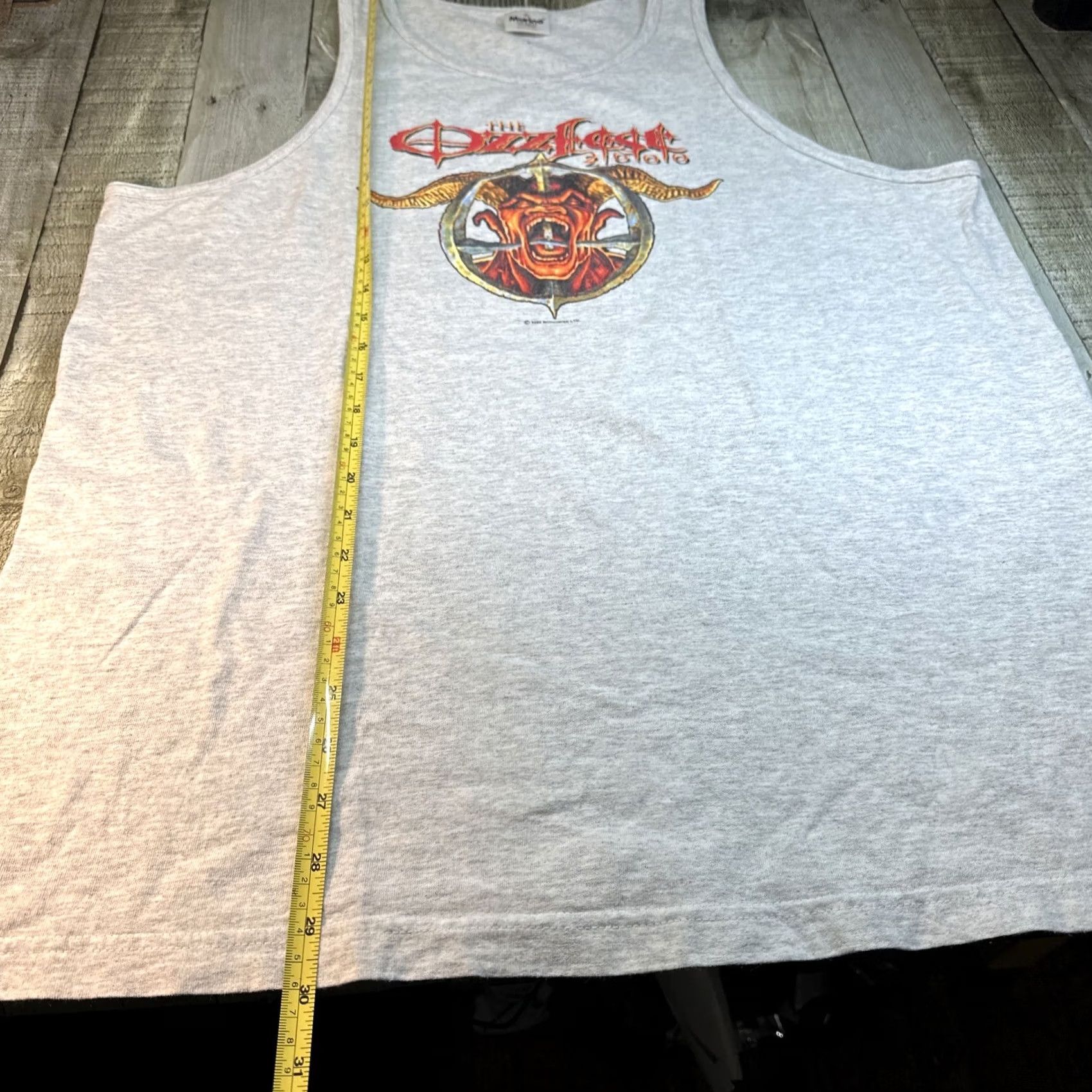 Vintage VINTAGE OZZFEST 2000 Tank Top Muscle Shirt OZzy Osborne XL Gray Men T-Shirt Ozzy Ozzfest Limited Edition Preshrunk US Made Graphic Print 2000s Mens Size US XL / EU 56 / 4 - 5 Thumbnail