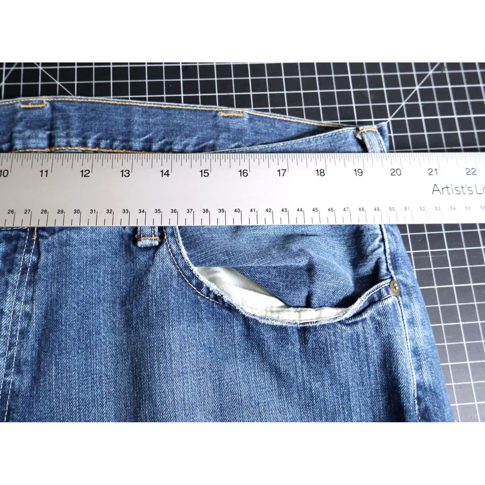 Polo Ralph Lauren VINTAGE Polo Ralph Lauren Jeans Men 38 x 25 Blue Denim Straight Leg 90s Hipster Retro Casual Mens Size US M / EU 48-50 / 2 - 5 Thumbnail