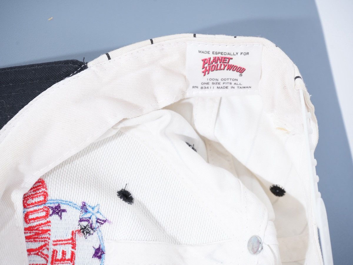 Planet Hollywood 1995 vintage Pinstripe Planet Hollywood London Snapback Hat Size ONE SIZE - 3 Thumbnail