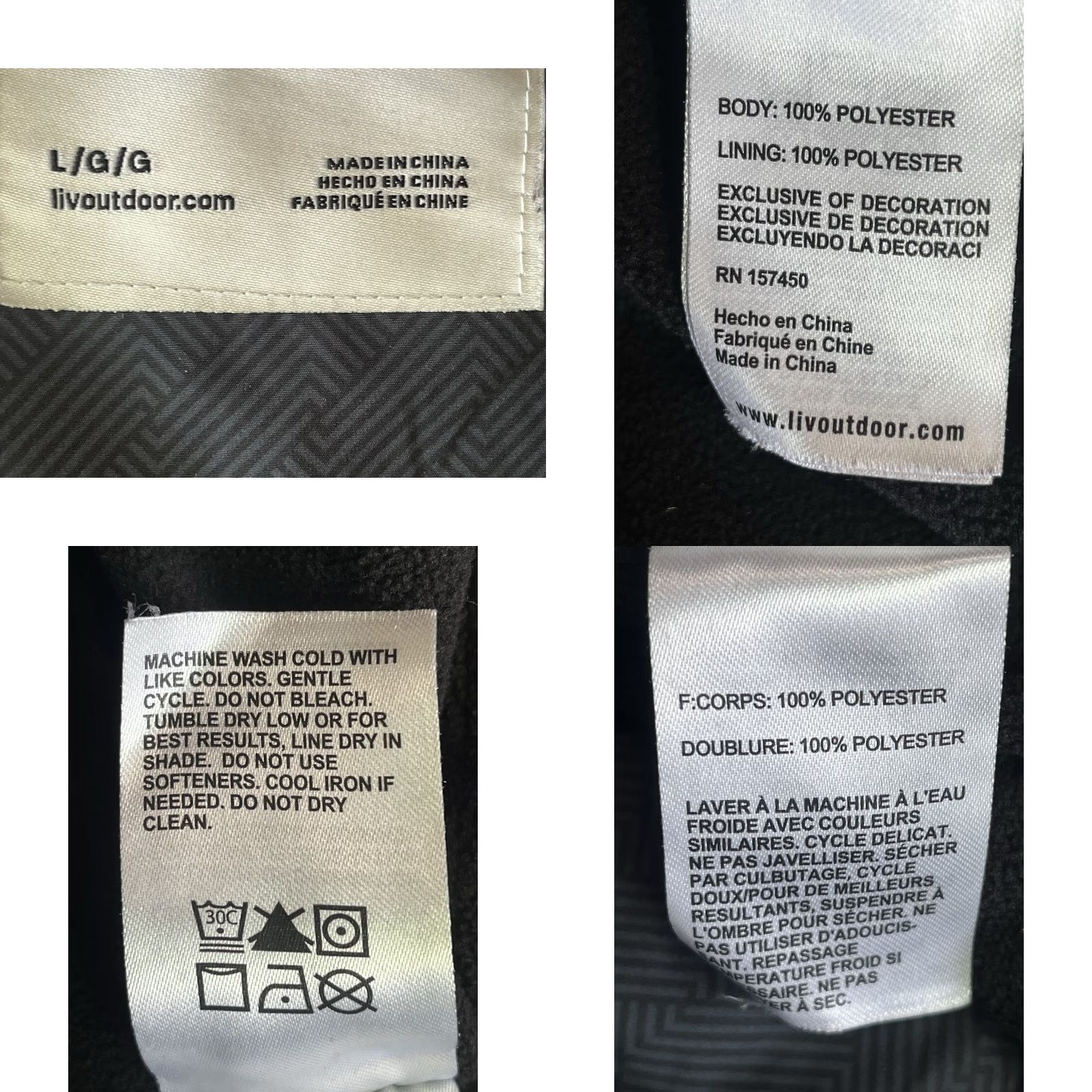 Vintage Liv Windbreaker Jacket Hooded Full Zip Lightweight Black Large Women's Casual Outdoor Fall Winter Jacket Size L / US 10 / IT 46 - 8 Thumbnail
