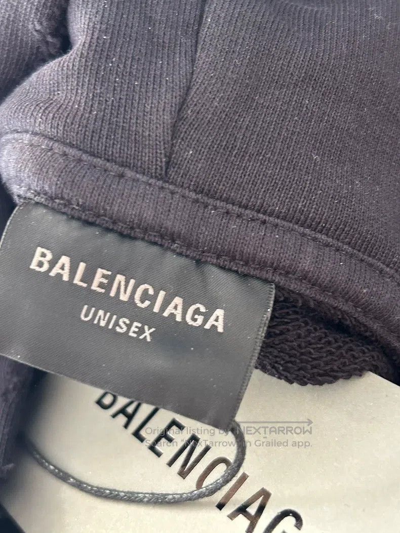 Balenciaga Balenciaga Black Hoodie Size US M / EU 48-50 / 2 - 4 Thumbnail