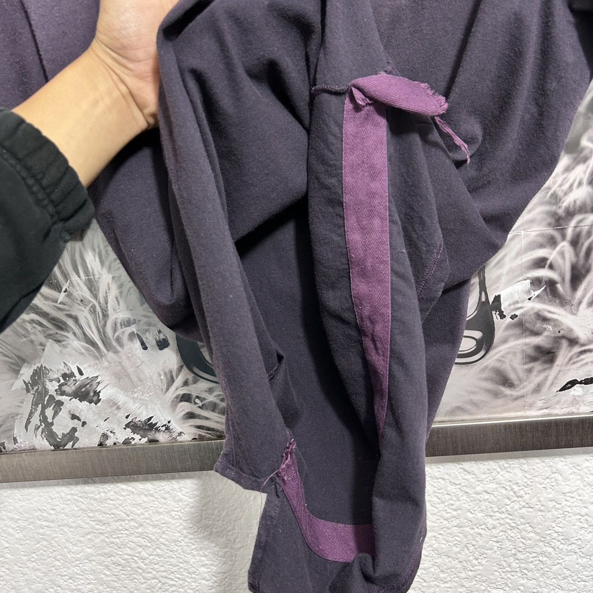 Designer HELMUT LANG BONDAGE SHIRT 2003 PURPLE ARCHIVE Size US M / EU 48-50 / 2 - 5 Thumbnail