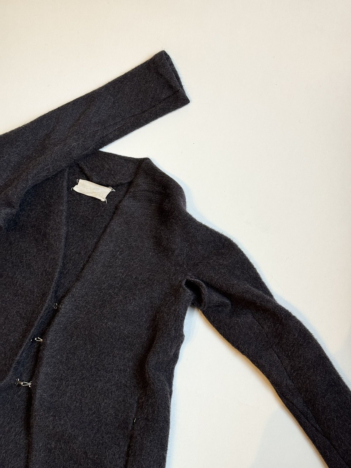 Maison Margiela FW1991 Metal Hook Mohair Coat Open Armpits and Zipped Vents Size L / US 10 / IT 46 - 6 Thumbnail