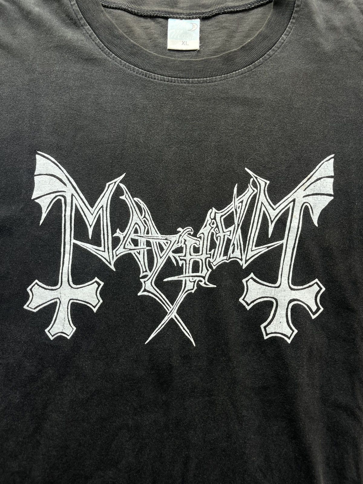 Band Tees × Vintage Vintage MAYHEM Black Metal Band Tshirt ( made in Thailand) Size US XL / EU 56 / 4 - 7 Thumbnail