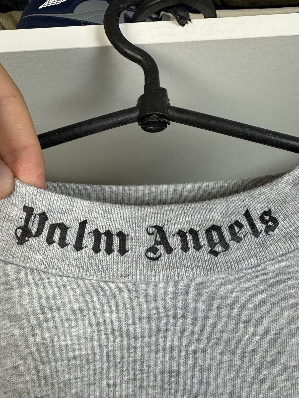 Palm Angels Palm Angels Women’s Gray Drop Shoulder Long Sleeve T-shirt Size S / US 4 / IT 40 - 13 Thumbnail