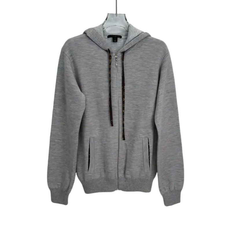 Louis Vuitton Louis Vuitton Gray Cotton Women's Hoodie 0089 Size L / US 10 / IT 46 - 1 Thumbnail