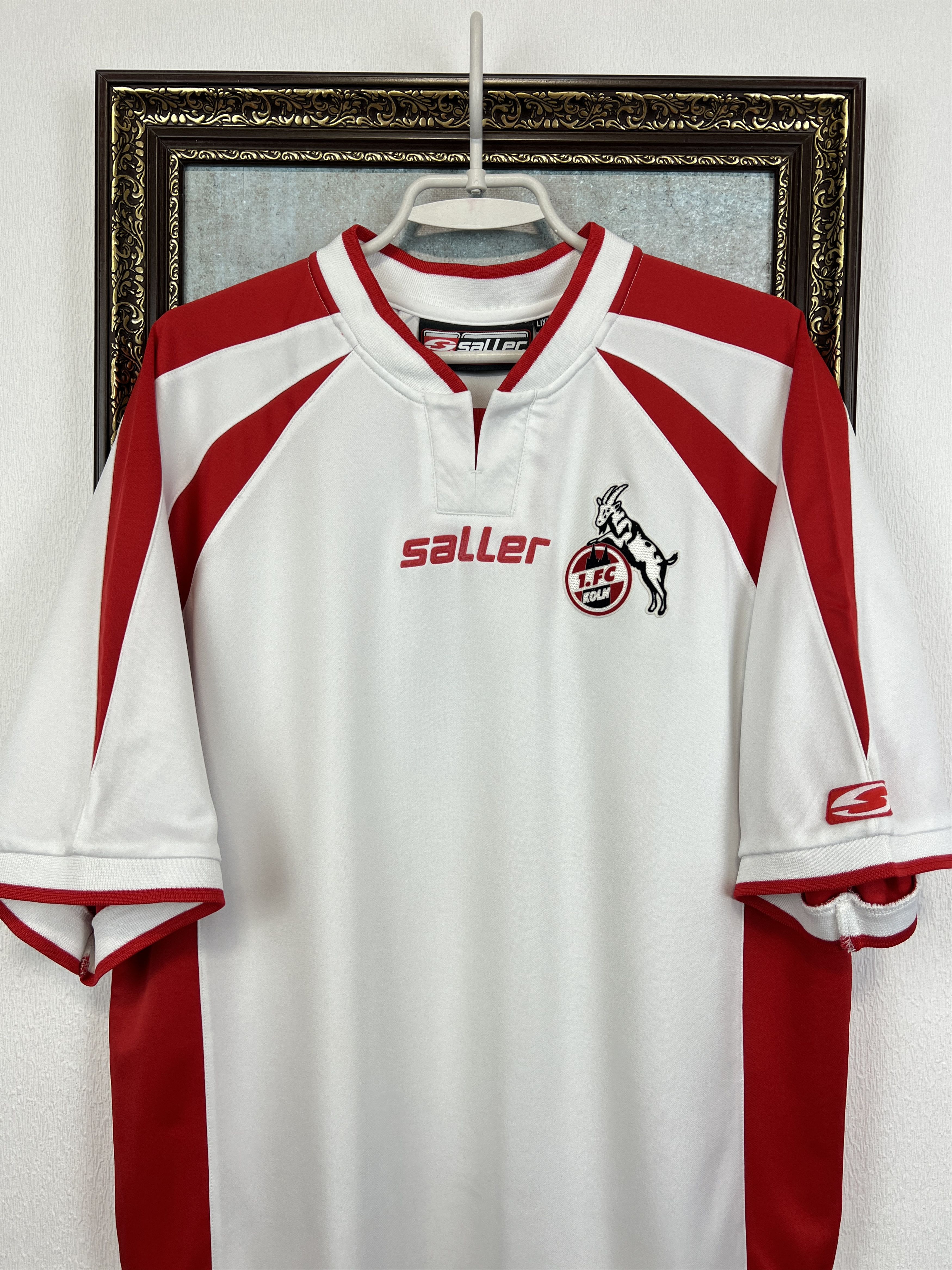 Vintage Koln Home football shirt 2003 Soccer Saller Jersey Trikot Size US XL / EU 56 / 4 - 2 Thumbnail