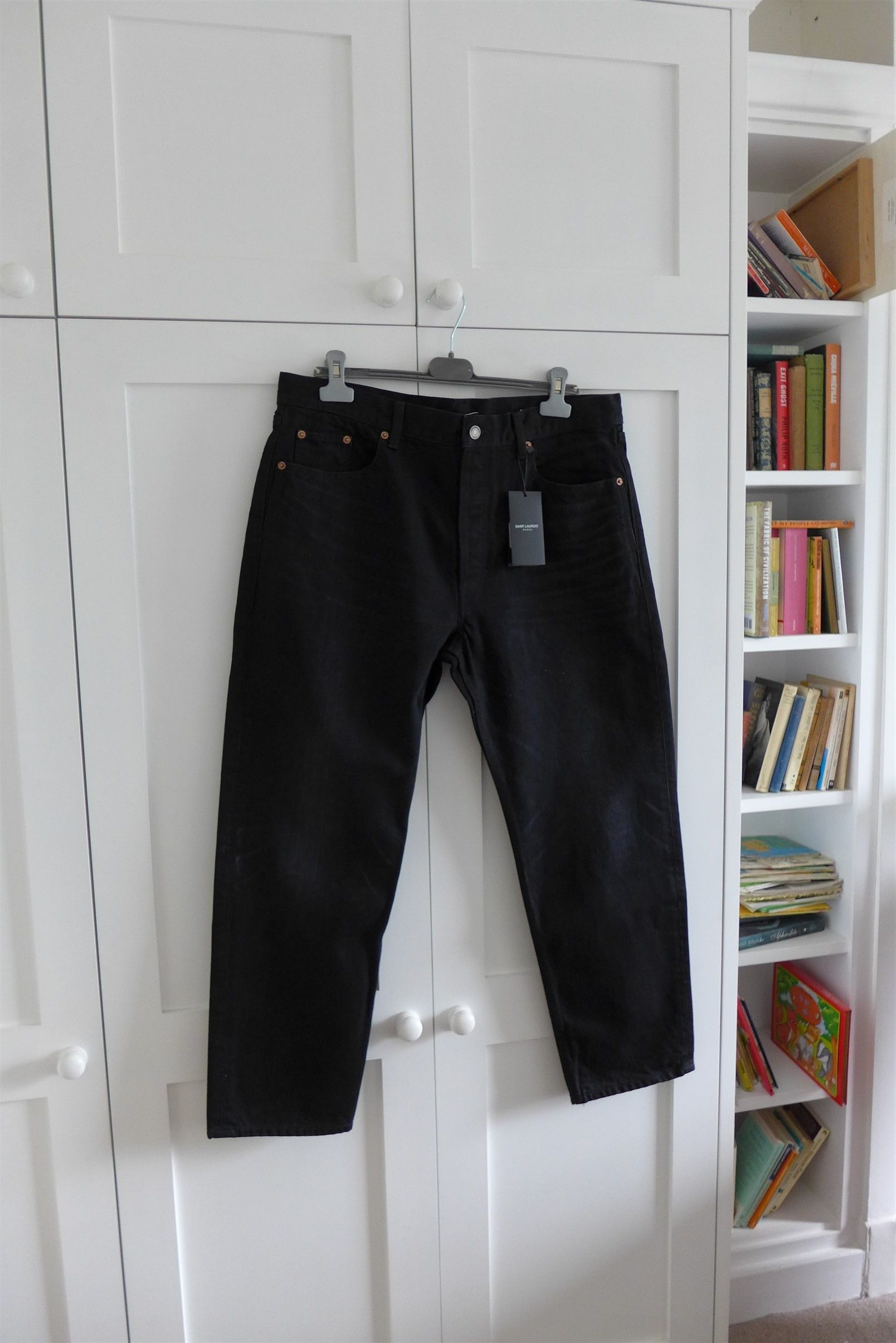 Saint Laurent Paris Saint Laurent D34 Mick Jeans - 17.75" Waist - Osaka Black Size US 32 / EU 48 - 8 Thumbnail