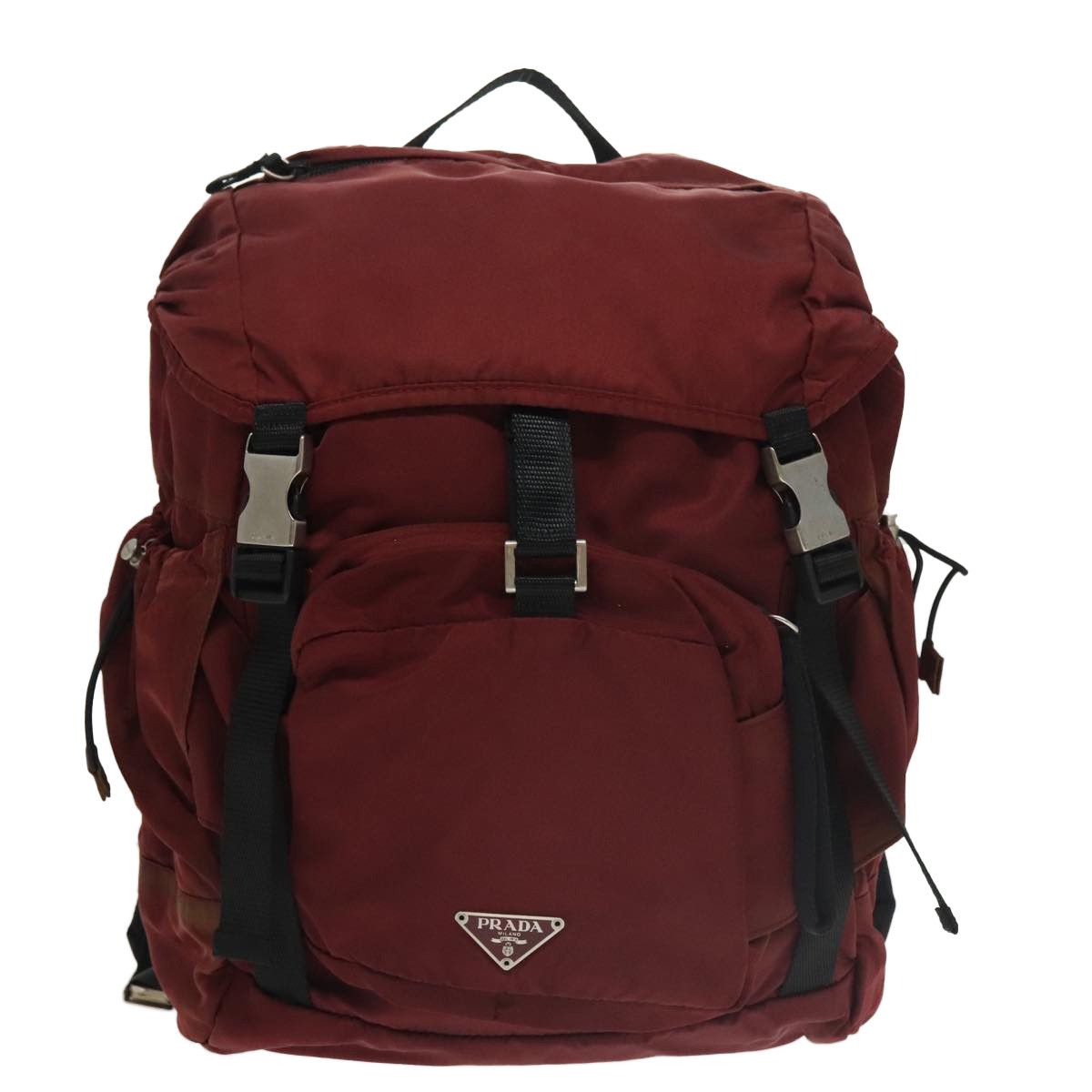 Prada Re-Nylon Red Synthetic Backpack Bag (Pre-Owned) Size ONE SIZE - 1 Thumbnail