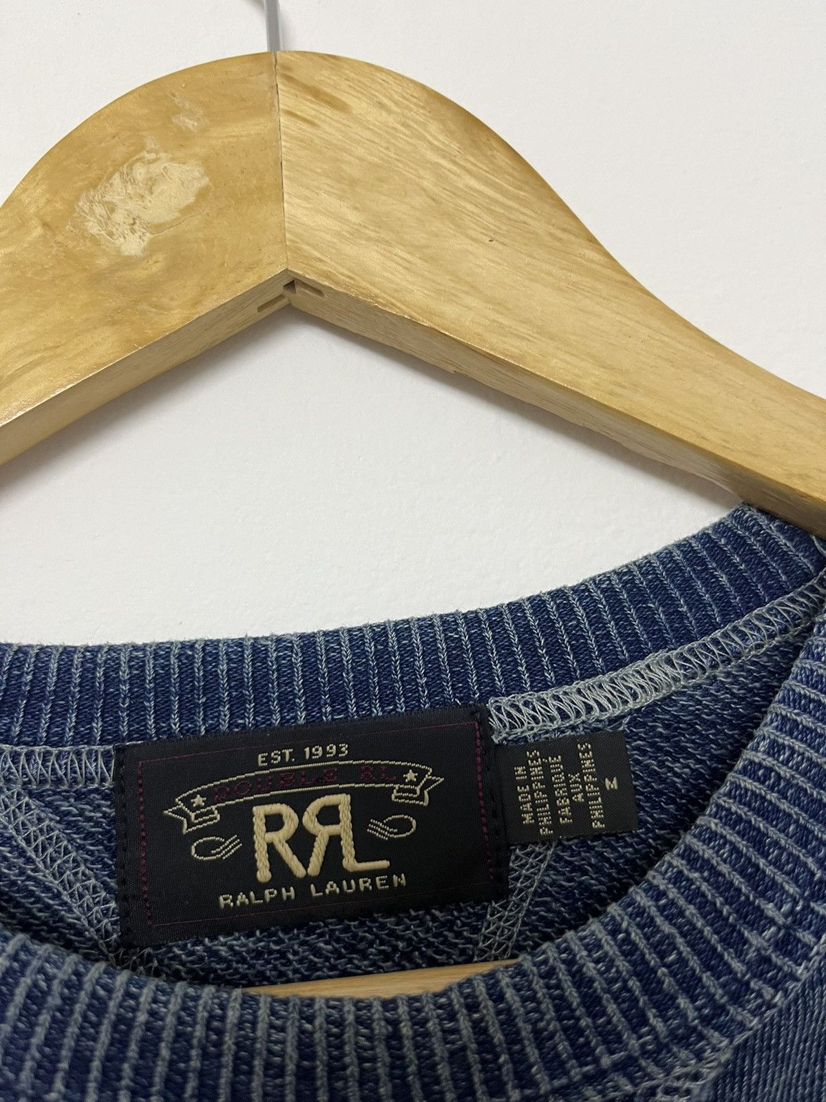 RRL Ralph Lauren × Vintage Vintage RRL Double RL Reverse Weave Crewneck Sweatshirt Size US M / EU 48-50 / 2 - 8 Thumbnail