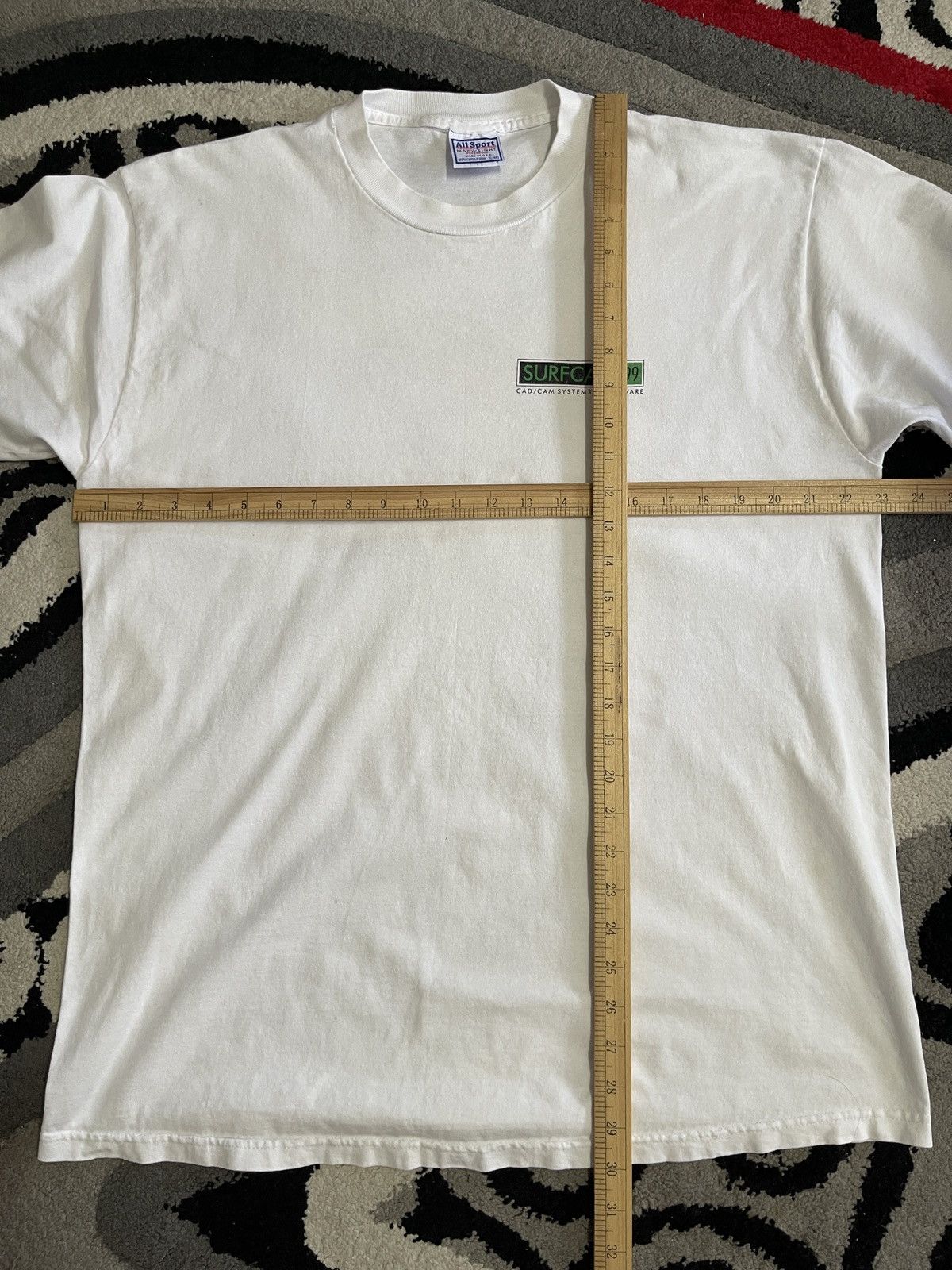 Vintage Vintage 90s Surfcam Software Graphic White Tee Size US XL / EU 56 / 4 - 11 Thumbnail