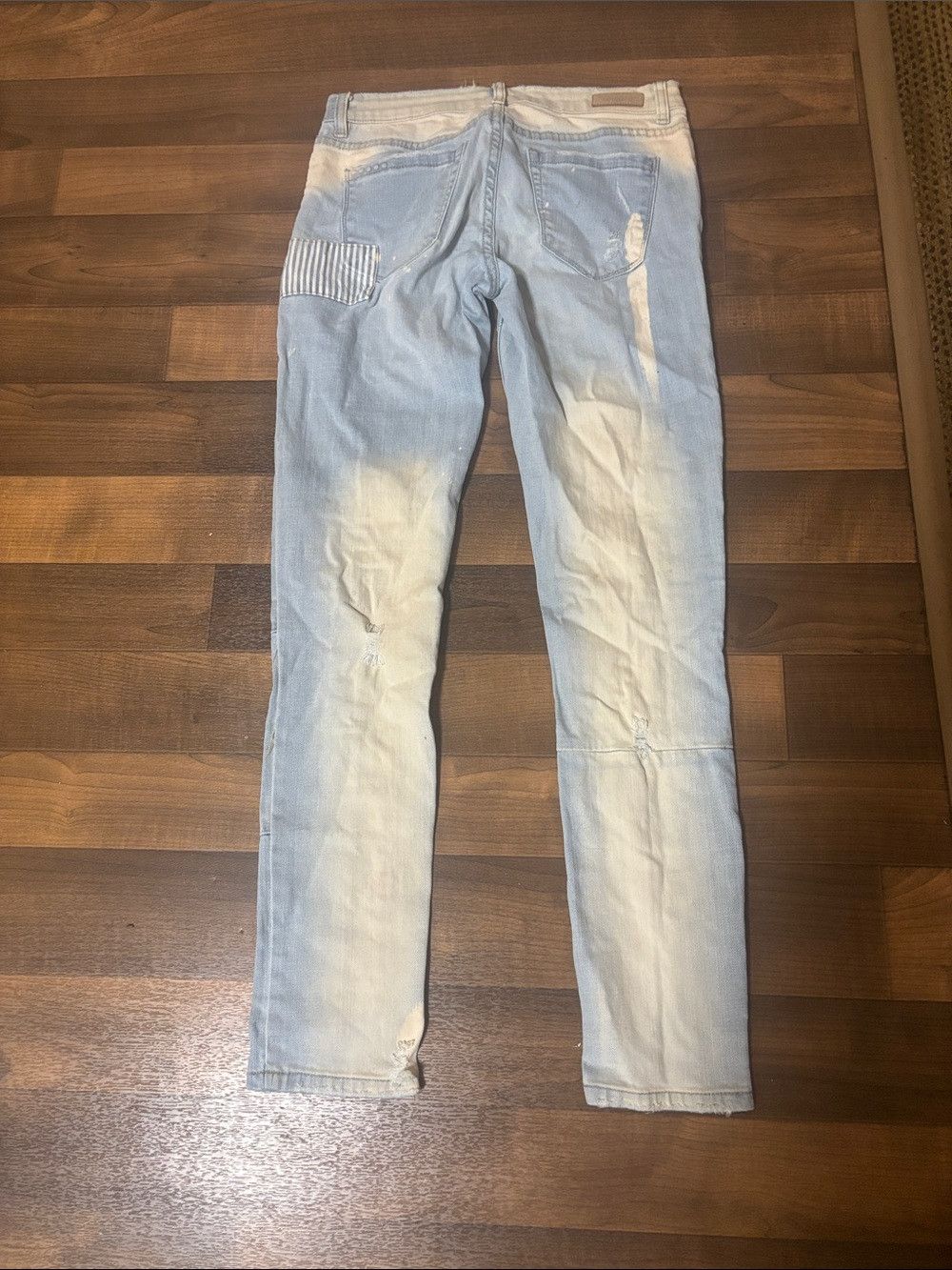 BLANKNYC Blank NYC Shibby Patchwork Stretch Skinny Jeans 27 Size 27" / US 4 / IT 40 - 5 Thumbnail