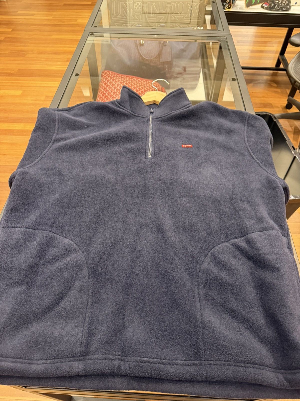 Supreme Supreme Polartec Quarter Zip - Navy Size US L / EU 52-54 / 3 - 8 Thumbnail
