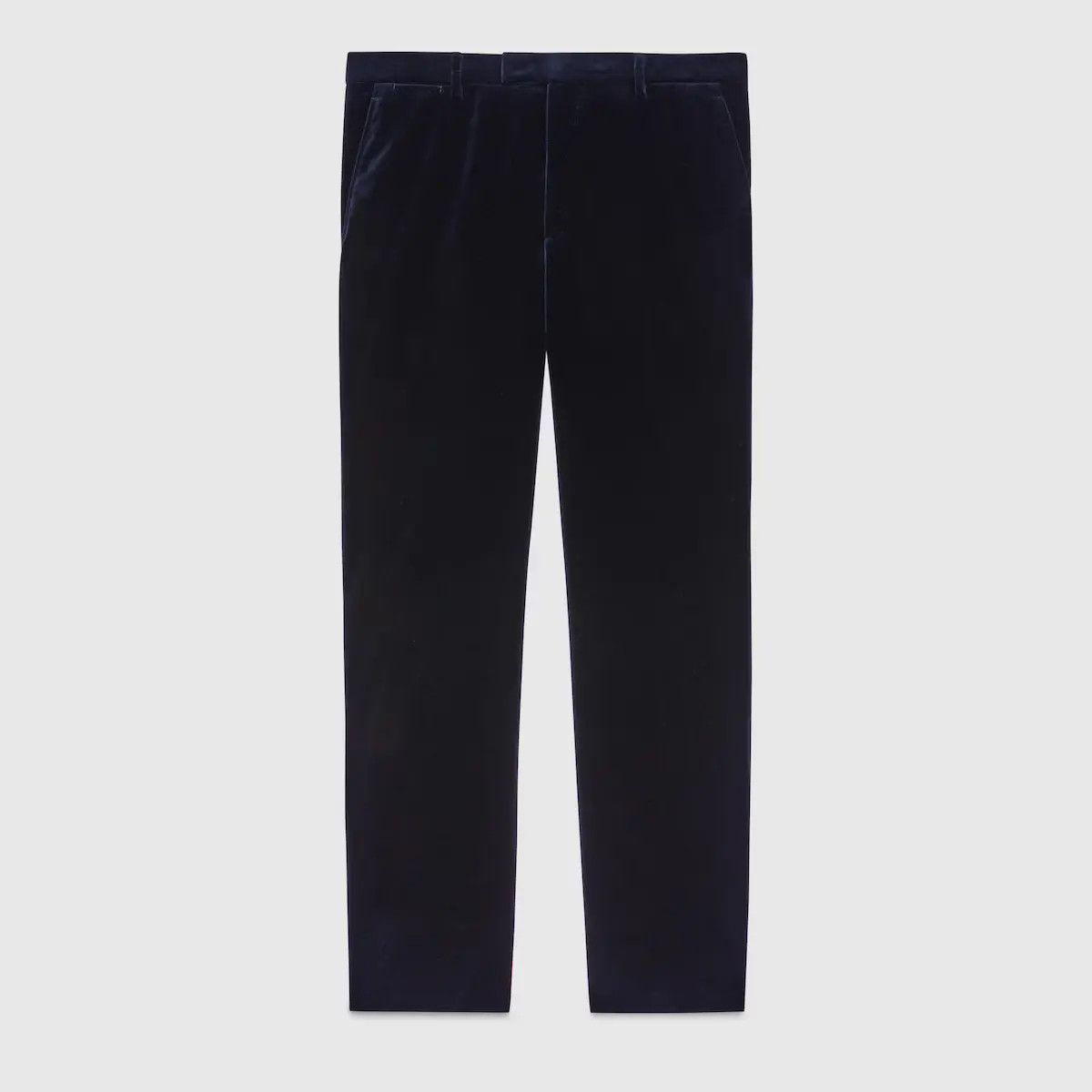Gucci o1mt1gz0525 Stretch Cotton Velvet Formal Trousers Dark Blue Size US 38 / EU 54 - 1 Preview