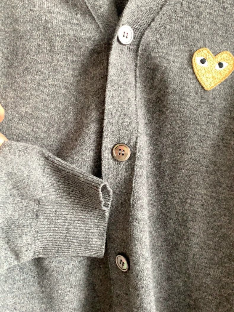 Comme des Garcons Comme Des Garcons Wool cardigan, grey V-neck Size M / US 6-8 / IT 42-44 - 6 Thumbnail
