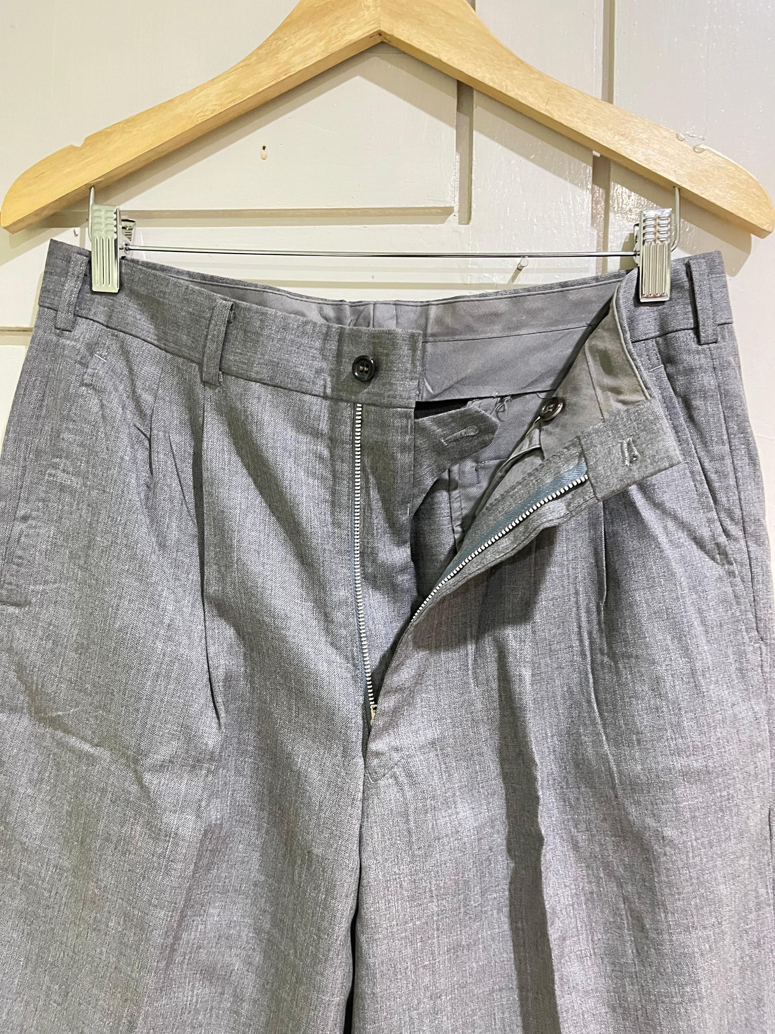 Comme des Garcons Homme Vintage AD1989 Comme des Garcons Homme Wool Trouser Pants Size US 32 / EU 48 - 7 Thumbnail