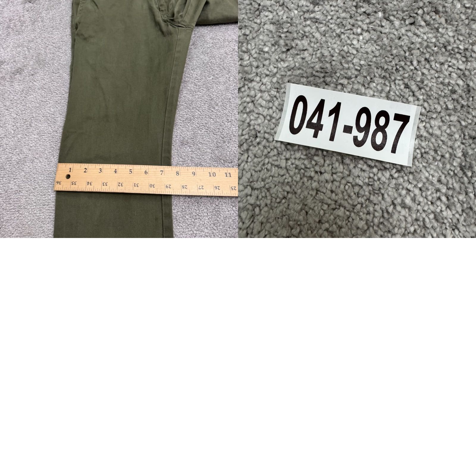 J.Crew J.CREW 484 Slim Fit Chino Pants Mens 28x30 Olive Green Tapered Flat Front Cotton Shirt Size US 28 / EU 44 - 10 Thumbnail